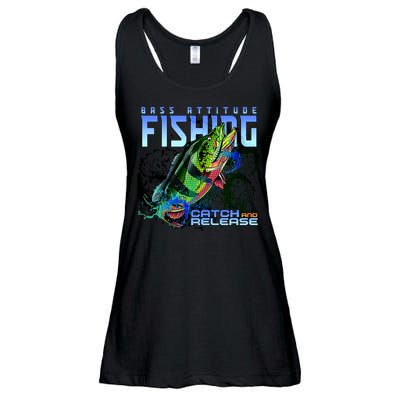 Bass Attitude Fishing Catch And Release Ladies Essential Flowy Tank