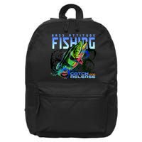 Bass Attitude Fishing Catch And Release 16 in Basic Backpack