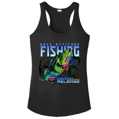 Bass Attitude Fishing Catch And Release Ladies PosiCharge Competitor Racerback Tank