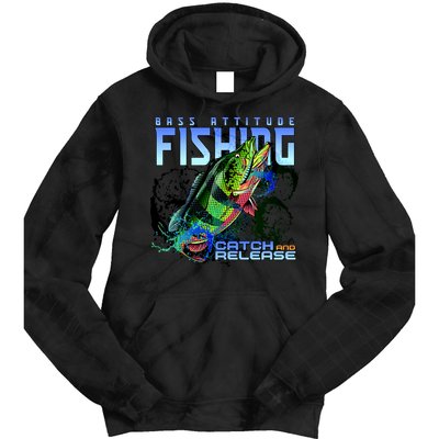 Bass Attitude Fishing Catch And Release Tie Dye Hoodie