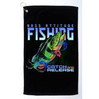 Bass Attitude Fishing Catch And Release Golf Towel
