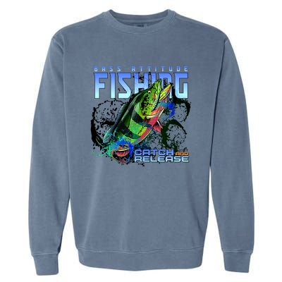 Bass Attitude Fishing Catch And Release Garment-Dyed Sweatshirt