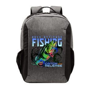 Bass Attitude Fishing Catch And Release Vector Backpack