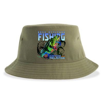 Bass Attitude Fishing Catch And Release Sustainable Bucket Hat