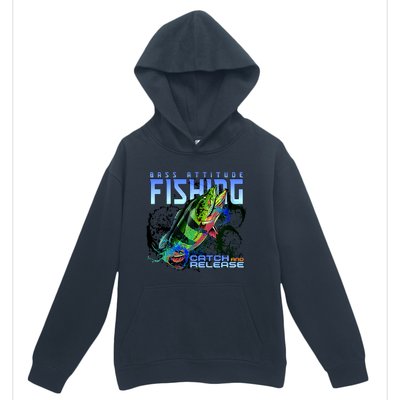 Bass Attitude Fishing Catch And Release Urban Pullover Hoodie