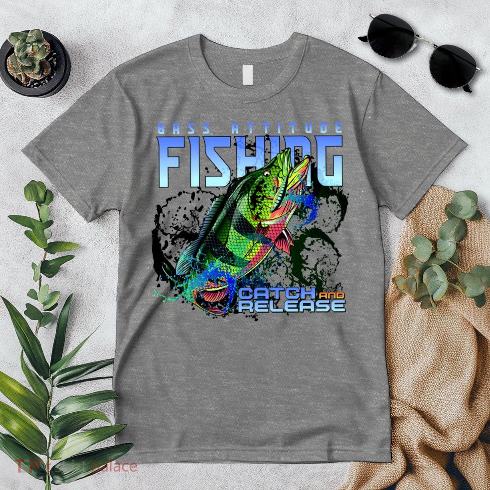 Bass Attitude Fishing Catch And Release Premium T-Shirt