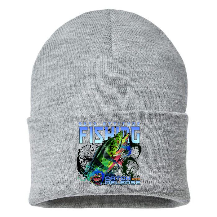 Bass Attitude Fishing Catch And Release Sustainable Knit Beanie