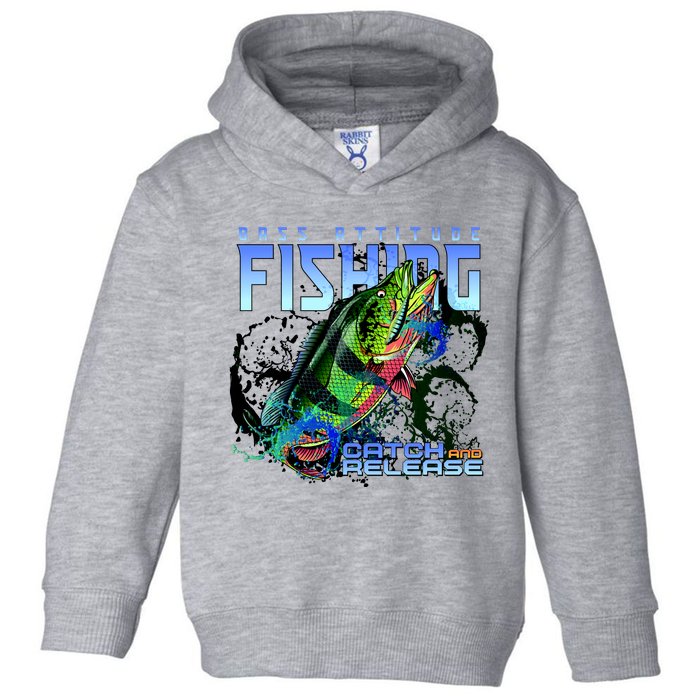 Bass Attitude Fishing Catch And Release Toddler Hoodie