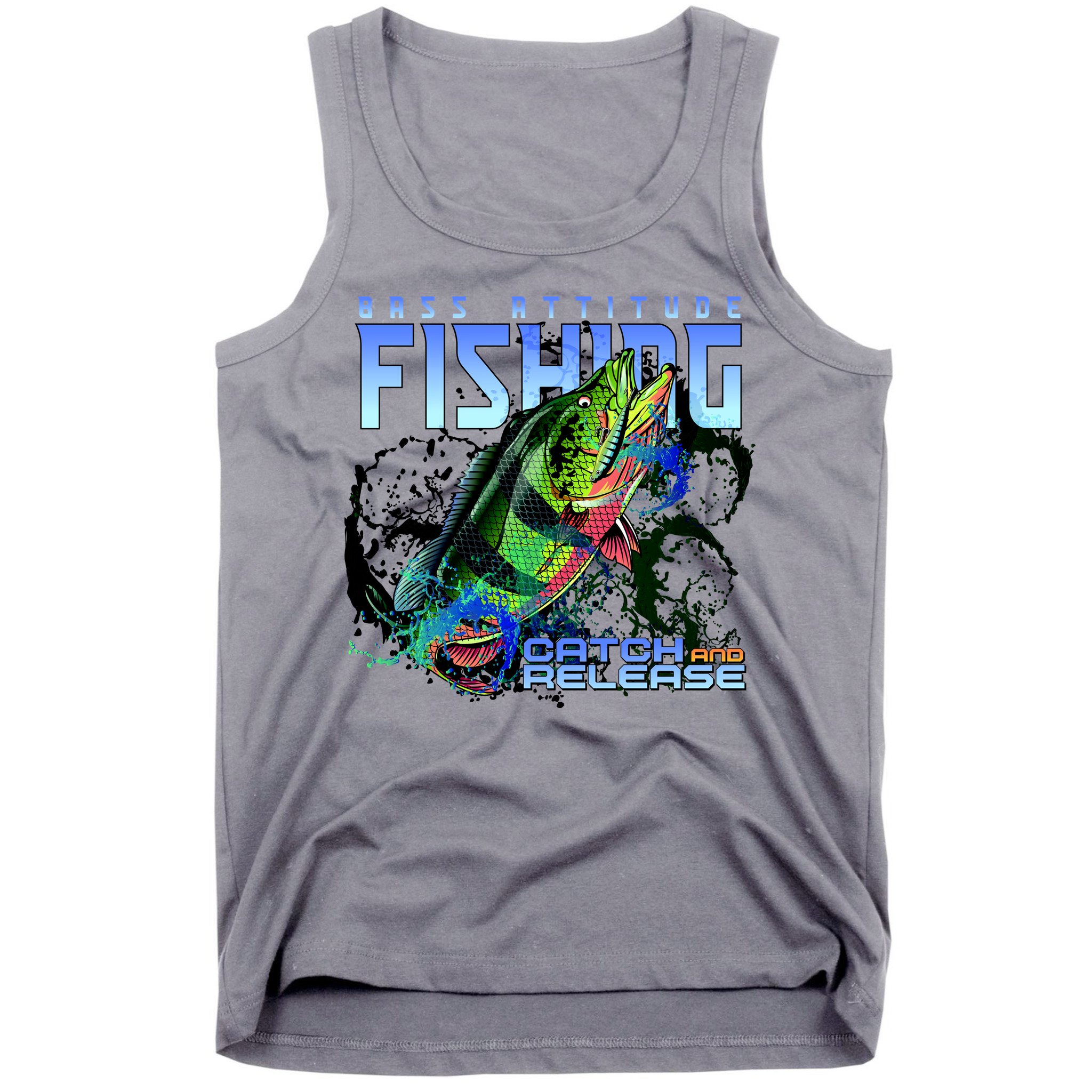 Bass Attitude Fishing Catch And Release Tank Top