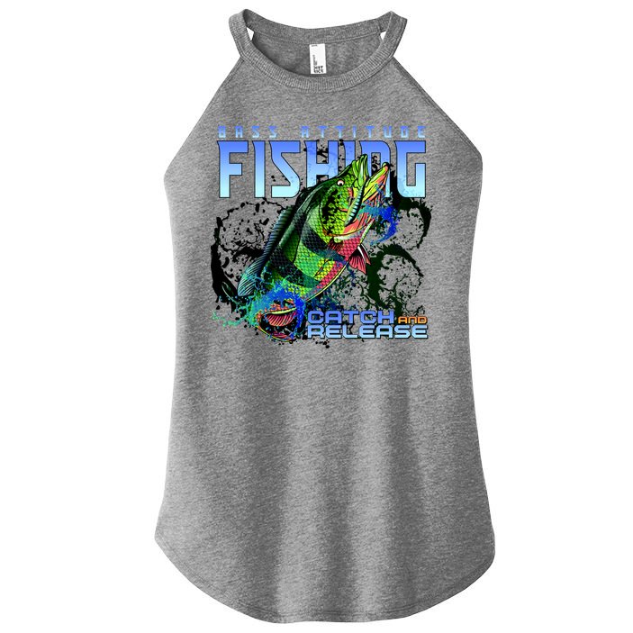 Bass Attitude Fishing Catch And Release Women's Perfect Tri Rocker Tank