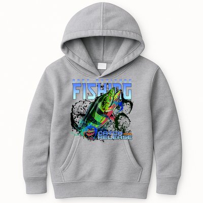 Bass Attitude Fishing Catch And Release Kids Hoodie
