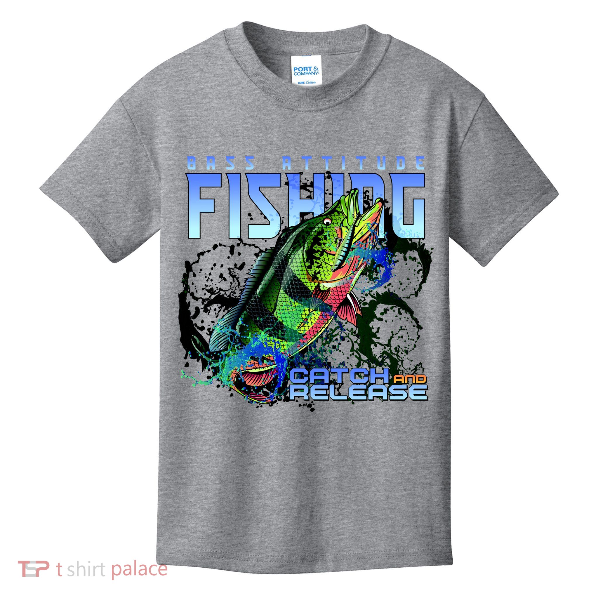 Bass Attitude Fishing Catch And Release Kids T-Shirt