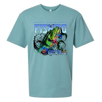 Bass Attitude Fishing Catch And Release Sueded Cloud Jersey T-Shirt