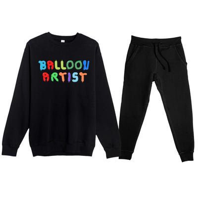 Balloon Artist  Fun Sculptor Balloon Twister Premium Crewneck Sweatsuit Set