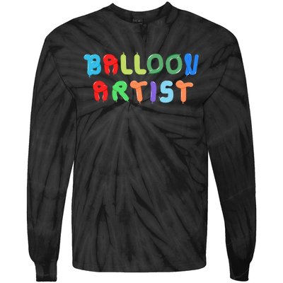 Balloon Artist  Fun Sculptor Balloon Twister Tie-Dye Long Sleeve Shirt