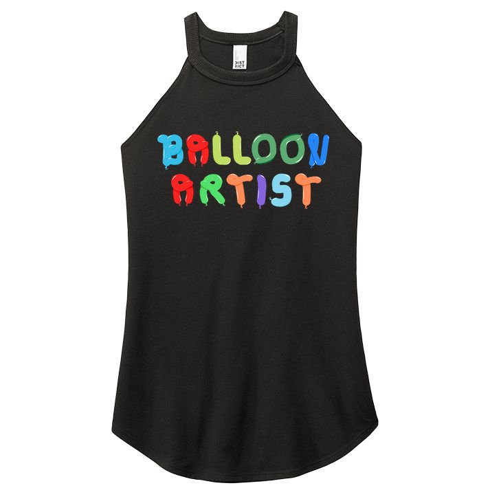 Balloon Artist  Fun Sculptor Balloon Twister Women's Perfect Tri Rocker Tank