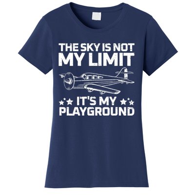 Best Airplane For Aviation Airplanes Plane Pilot Women's T-Shirt