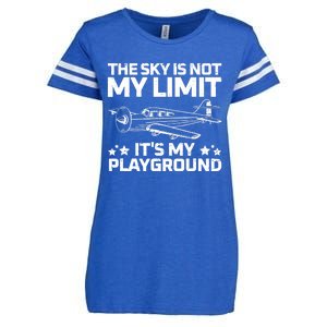 Best Airplane For Aviation Airplanes Plane Pilot Enza Ladies Jersey Football T-Shirt