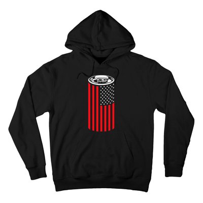 Beer American Flag 4th of July  Merica USA Drinking Hoodie