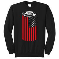 Beer American Flag 4th of July  Merica USA Drinking Sweatshirt