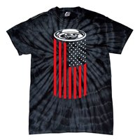 Beer American Flag 4th of July  Merica USA Drinking Tie-Dye T-Shirt