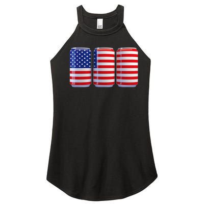 Beer American Flag 4th Of July Merica Usa Women’s Perfect Tri Rocker Tank