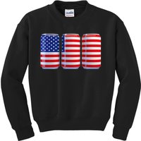 Beer American Flag 4th Of July Merica Usa Kids Sweatshirt