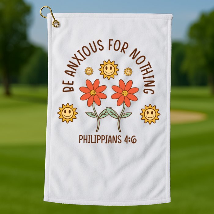 Be Anxious For Nothing Golf Towel