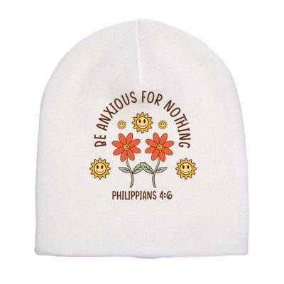 Be Anxious For Nothing Short Acrylic Beanie