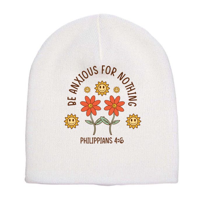 Be Anxious For Nothing Short Acrylic Beanie