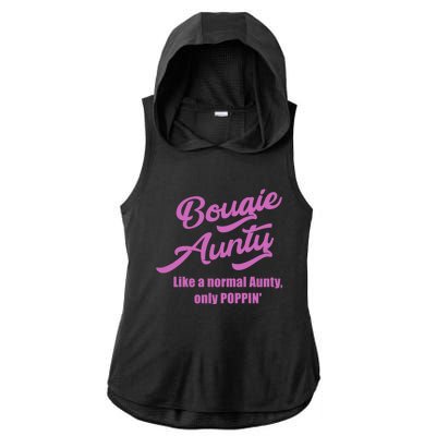 Bougie Aunty Fun Gift For Favorite Aunt Gift Ladies PosiCharge Tri-Blend Wicking Draft Hoodie Tank