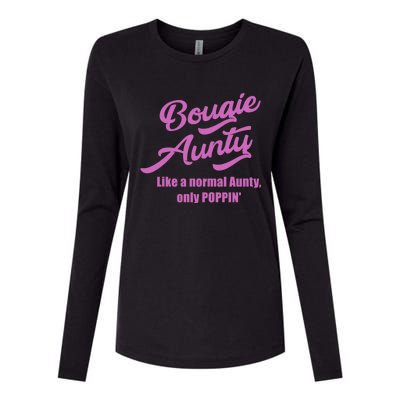 Bougie Aunty Fun Gift For Favorite Aunt Gift Womens Cotton Relaxed Long Sleeve T-Shirt