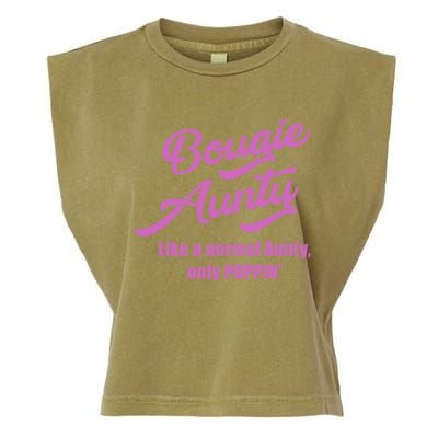 Bougie Aunty Fun Gift For Favorite Aunt Gift Garment-Dyed Women's Muscle Tee