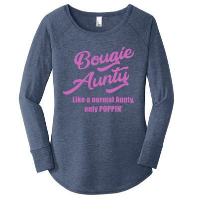 Bougie Aunty Fun Gift For Favorite Aunt Gift Women's Perfect Tri Tunic Long Sleeve Shirt