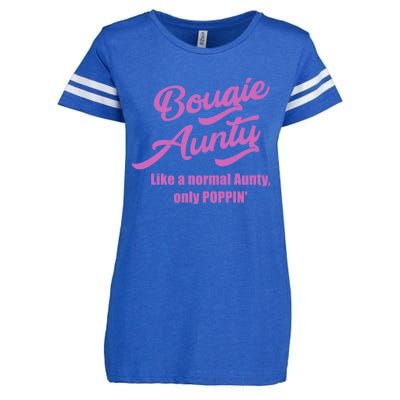 Bougie Aunty Fun Gift For Favorite Aunt Gift Enza Ladies Jersey Football T-Shirt