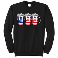 Beer American Flag 4th Of July Merica Drinking Usa Sweatshirt