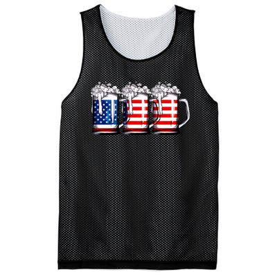 Beer American Flag 4th Of July Merica Drinking Usa Mesh Reversible Basketball Jersey Tank