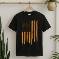 Beekeeping American Flag Honeycomb Honey Bees Beekeeper T-Shirt
