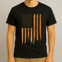 Beekeeping American Flag Honeycomb Honey Bees Beekeeper T-Shirt