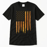 Beekeeping American Flag Honeycomb Honey Bees Beekeeper Tall T-Shirt