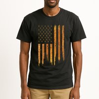 Beekeeping American Flag Honeycomb Honey Bees Beekeeper Tall T-Shirt