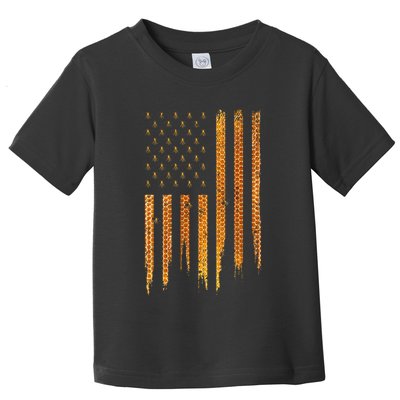 Beekeeping American Flag Honeycomb Honey Bees Beekeeper Toddler T-Shirt