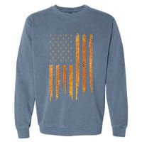 Beekeeping American Flag Honeycomb Honey Bees Beekeeper Garment-Dyed Sweatshirt