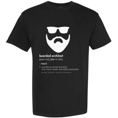 Bearded Architect Funny Beard Joke Architecture Gift Garment-Dyed Heavyweight T-Shirt