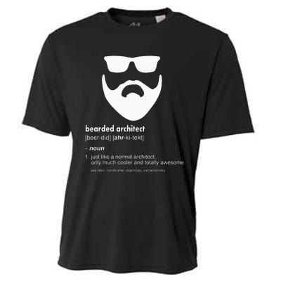 Bearded Architect Funny Beard Joke Architecture Gift Cooling Performance Crew T-Shirt