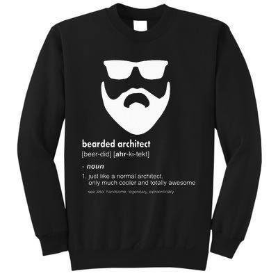 Bearded Architect Funny Beard Joke Architecture Gift Sweatshirt