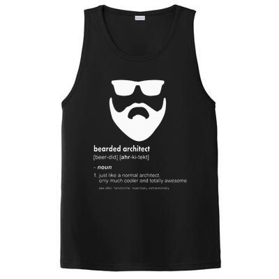 Bearded Architect Funny Beard Joke Architecture Gift PosiCharge Competitor Tank