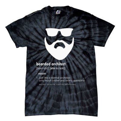 Bearded Architect Funny Beard Joke Architecture Gift Tie-Dye T-Shirt