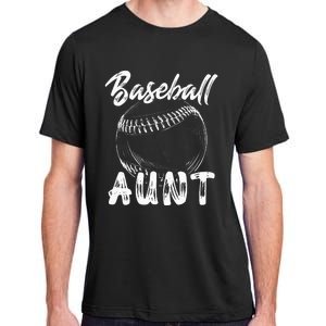 Baseball Aunt For Women Family Matching Players Team Auntie Adult ChromaSoft Performance T-Shirt