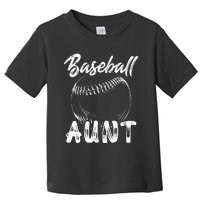 Baseball Aunt For Women Family Matching Players Team Auntie Toddler T-Shirt